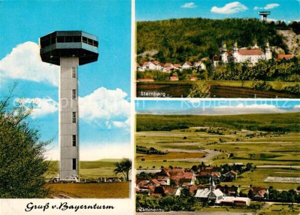 Zimmerau Rhoen-Grabfeld Bayernturm Berggasthof Sternberg Panorama