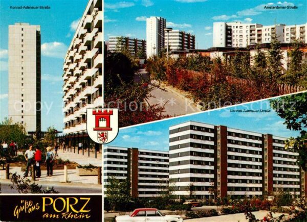 Porz Koeln Konrad Adenauer Strasse Amsterdamer Strasse Wappen