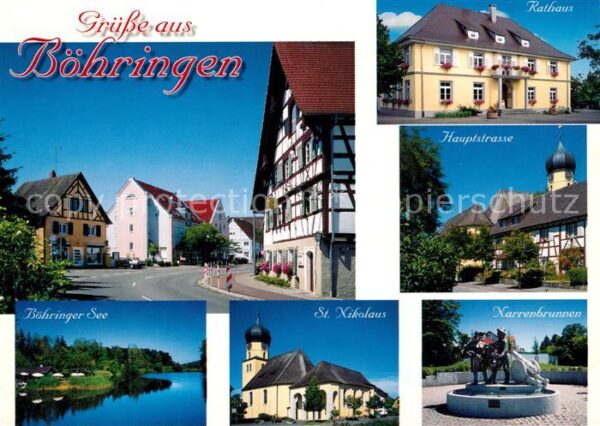 Boehringen Bodensee Boehringer See Sankt Nikolaus Narrenbrunnen Rathaus