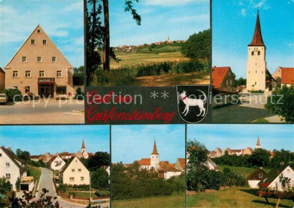 Graefensteinberg Gasthaus Metzgerei Schwarzes Kreuz Kirche Panoramen