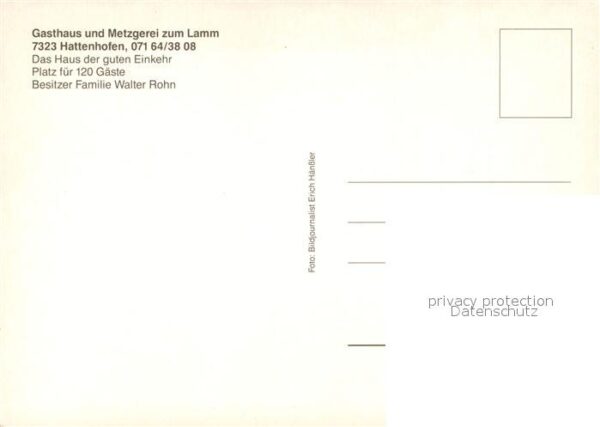 Hattenhofen Goeppingen Gasthaus Metzgerei zum Lamm – Bild 2