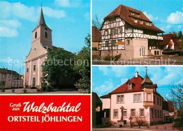 Joehlingen Kirche Sankt Martin Fachwerkhaus Ortsmitte Haus am Kirchplatz