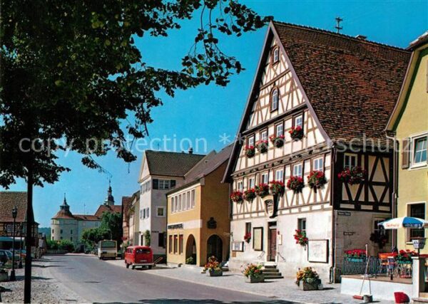 Langenburg Wuerttemberg Hauptstrasse Rathaus Schloss