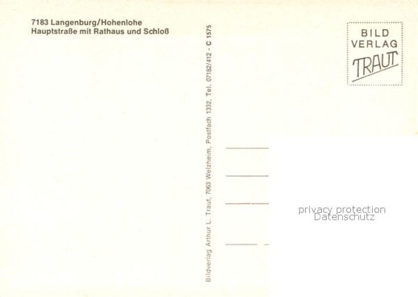 Langenburg Wuerttemberg Hauptstrasse Rathaus Schloss – Bild 2
