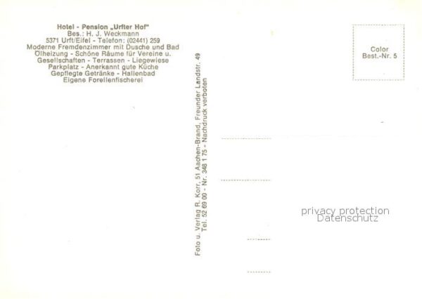 Urft Hotel Pension Urfter Hof – Bild 2
