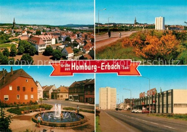 Homburg Saar ERbach Brunnen Ortsmitte Berliner Strasse