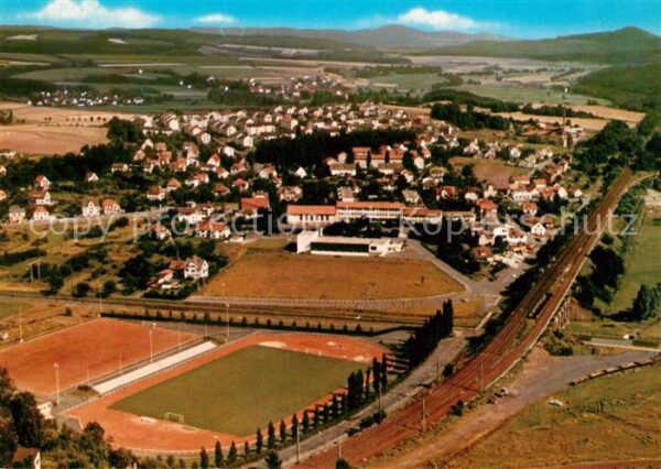 Schwalmstadt Fliegeraufnahme Stadtteil Treysa Stadion Europa Bad