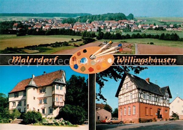Willingshausen Panorama Fachwerkhaus Schloss