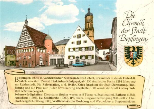 Bopfingen Ipf Rathaus Marktplatz Kirche