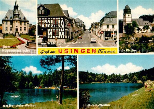Usingen Hugenottenkirche Schlossplatz Hattstein Weiher Evangelische Kirche