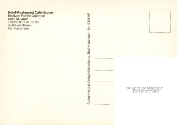 Goar St Hotel Restaurant Cafe Hauser – Bild 2