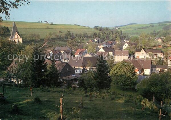 Girkhausen Bad Berleburg Panorama Kirche