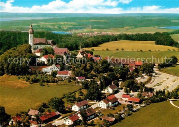 Kloster Andechs Fliegeraufnahme Panorama