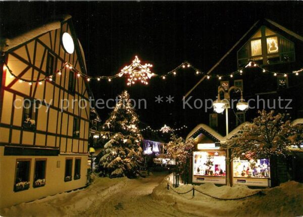 Bad Marienberg Weihnachtsbeleuchtung Winter