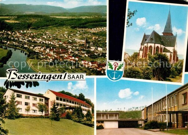 Besseringen Fliegeraufnahme Kirche Stadtansichten