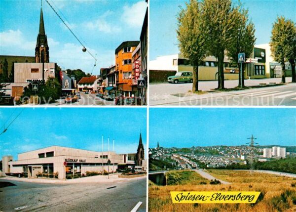 Spiesen-Elversberg Glueckauf Halle Panorama Stadtansichten