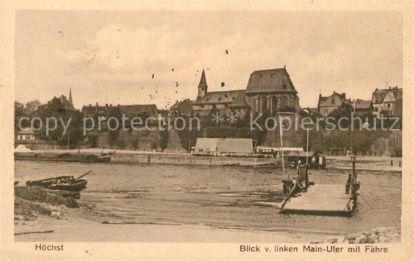Hoechst Main Main-Ufer Faehre