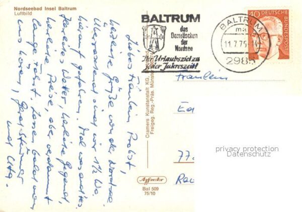 Baltrum Nordseebad Fliegeraufnahme – Bild 2