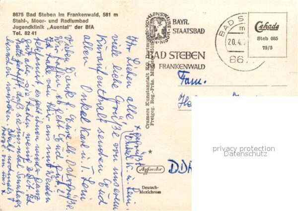 Bad Steben Fliegeraufnahme Jugenklinik Auental – Bild 2