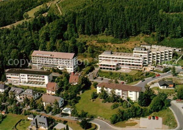 Bad Laasphe Fliegeraufnahme Kurklinik Laasphe Sporthotel Der Rothaartreff