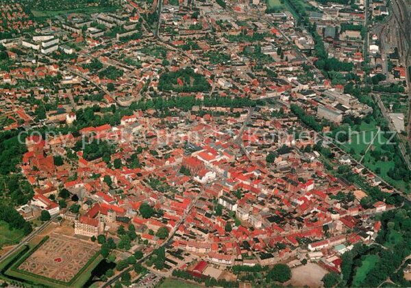 Guestrow Mecklenburg Vorpommern Fliegeraufnahme Pfarrkirche
