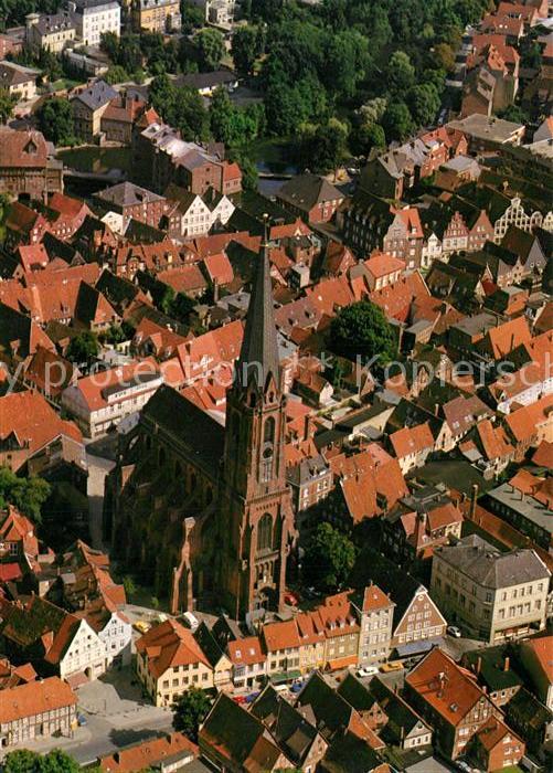 Lueneburg Fliegeraufnahme St. Nicolai-Kirche