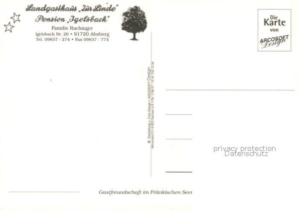 Absberg Landgasthaus Zur Linde Pension Igelsbach – Bild 2