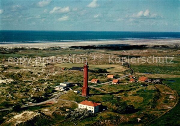 Norderney Nordseebad Fliegeraufnahme Leuchtturm