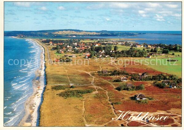 Insel Hiddensee Fliegeraufnahme
