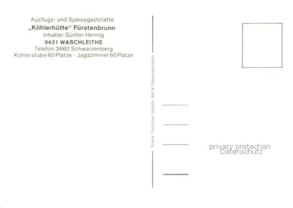 Waschleithe Gaststaette Koehlerhuette Fuerstenbrunn – Bild 2