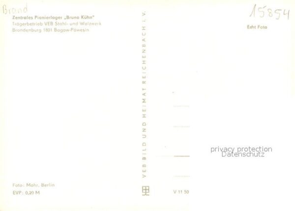 Paewesin Zentrales Pionierlager Bruno Kuehn – Bild 2