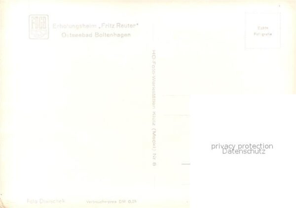 Boltenhagen Ostseebad Erholungsheim Fritz Reuter – Bild 2