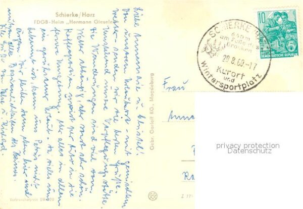 Schierke Harz FDGB-Heim Hermann Gieseler – Bild 2