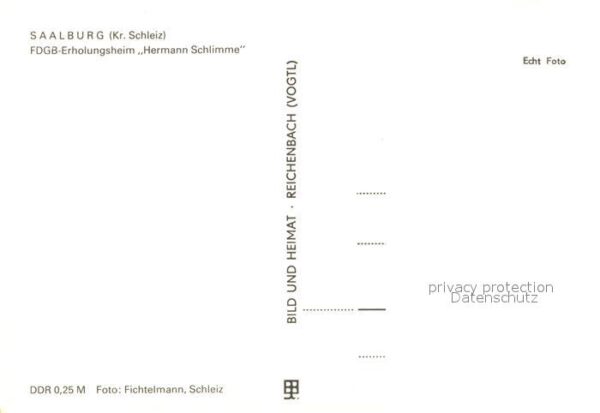 Saalburg Saale Erholungsheim Hermann Schlimme – Bild 2