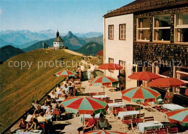Rottach-Egern Berggaststaette Wallbergkapelle Zugspitze