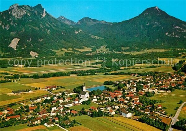 Flintsbach Inn Fliegeraufnahme Heuberg Spitzstein Kranzhorn