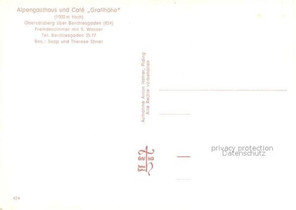 Obersalzberg Alpengasthaus Graflhoehe – Bild 2