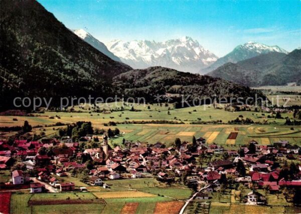 Ohlstadt Fliegeraufnahme Zugspitze