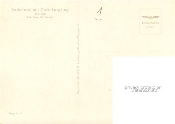 Bad Orb Fliegeraufnahme Badehotel Burgring – Bild 2