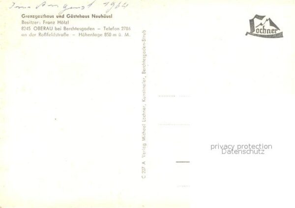 Oberau Berchtesgaden Grenzgasthaus Neuhaeusl – Bild 2