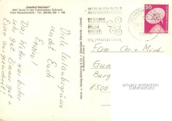 Doos Forchheim Gasthof Heinlein – Bild 2