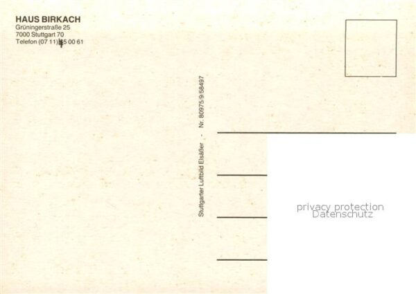 Stuttgart Fliegeraufnahme Haus Birkach – Bild 2