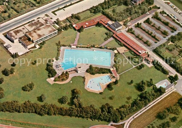 Beckum Westfalen Fliegeraufnahme Hallenbad