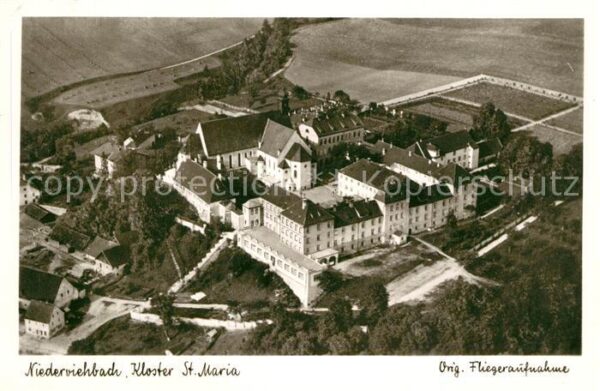 Niederviehbach Kloster St. Maria Fliegeraufnahme