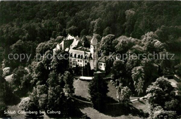 Coburg Schloss Callenberg Fliegeraufnahme