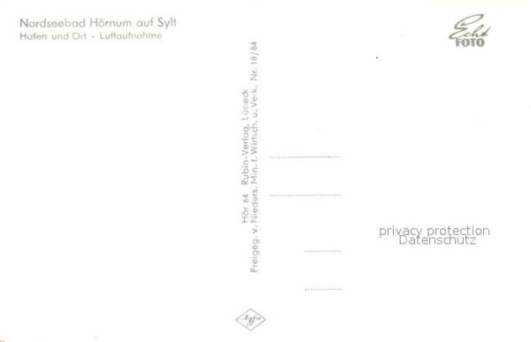Hoernum Sylt Hafen Fliegeraufnahme – Bild 2