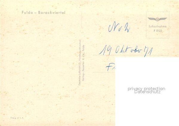 Fulda Fliegeraufnahme Barockviertel – Bild 2