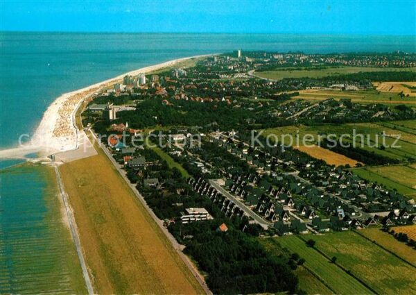 Cuxhaven Duhnen Nordseebad Fliegeraufnahme