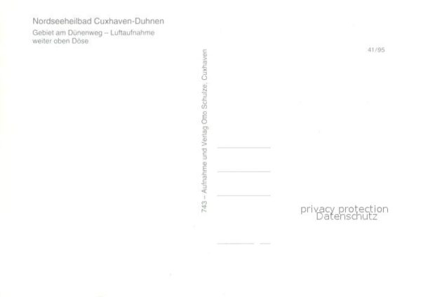 Cuxhaven Duhnen Nordseebad Fliegeraufnahme – Bild 2