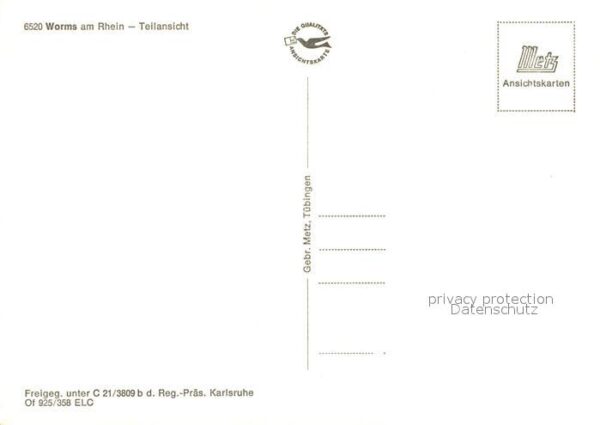 Worms Rhein Teilansicht Fliegeraufnahme – Bild 2
